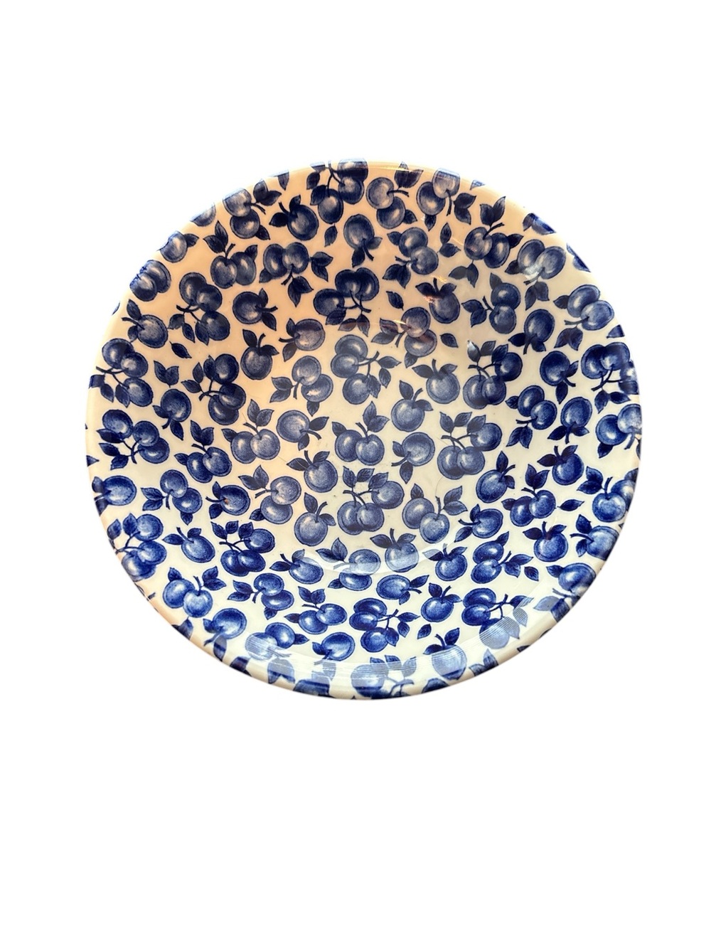 Eit20 Blue Apple Cereal Bowls Replacement Set of 3 English Ironstone Tableware